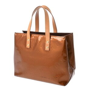 Louis Vuitton Reed Vernis Handbag Bron Monogram White
